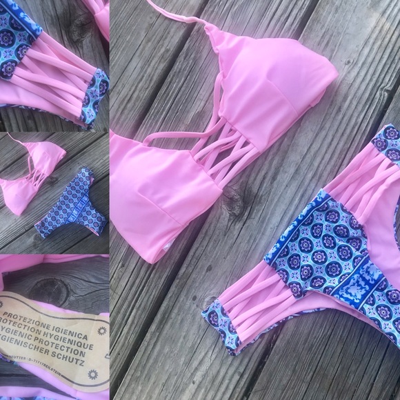 LAST ONE ༄ Maresias Criss Cross Bikini Set- Size Medium - Picture 3 of 6